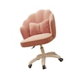 thumbnail image 3 of Silla De Oficina Giratoria Con Ruedas Silla Giratoria Para Sala De Lectura Tocador De Maquillaje Rosa, 3 of 9