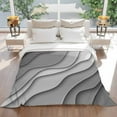 thumbnail image 5 of Black Gray Beach Coastal Throw Blankets, Abstract Geometric Ocean Waves Soft Fleece Blanket Decorative for Home Sofa Couch Chair Living Bedroom, 30x40 Inches,, 5 of 8