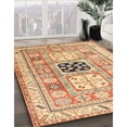 thumbnail image 2 of Ahgly Company Indoor Rectangle Traditional Chocolate Brown Geometric Area Rugs, 2' x 5', 2 of 6