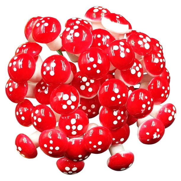 Planta de espuma artificial Mini hongo DIY Garden Bonsai Decor Props 50 PCS