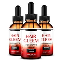 (3 Pack) Hair Gleem Drops, Comprehensive Support For Beautiful Hair, All Natural Liquid Formula For Hair Growth And Healthy Scalp, Official HairGleem, Premium Gotas Review (90 Servings)