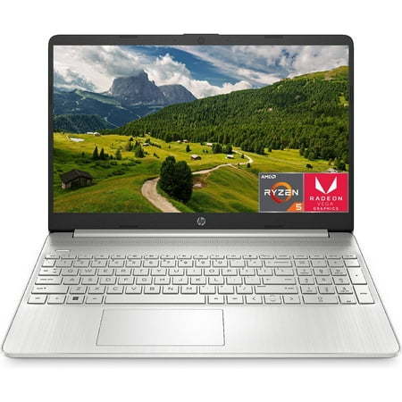 HP 15.6" HD Busienss Laptop, AMD Ryzen 5 5500U(> i7-1165G7), 16GB RAM, 512GB SSD, AMD Radeon Graphics, Webcam, USB-A&C, Wi-Fi, Fast Charge, Thin & Portable, Numeric Keypad, Windows 11 Home