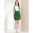 thumbnail image 3 of Falda de tirantes Rectos Allegra K de cintura Alta para Mujer Verde XL, 3 of 6