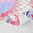 thumbnail image 5 of Erosebridal Magic Ocean Mermaid Quilt Full, Princess Style Full Bedspread Sets, 3 Pieces, 5 of 7