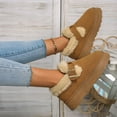 thumbnail image 4 of Nouvelles Chaussures Boken d'Hiver de Luxe pour Femmes, Peluche, Mode Rétro, Chaussures Bean en Coton, Pantoufles à Semelle Plate pour Femmes, Bottes à Plateforme pour Femmes, 4 of 5