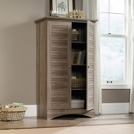 Painted Wide Armoire - Sauder Harbor View Storage Cabinet, Multiple Colors