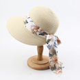 thumbnail image 1 of Hommes Femmes Pare-Soleil d'Été Bonnet Uni Wh, 1 of 6
