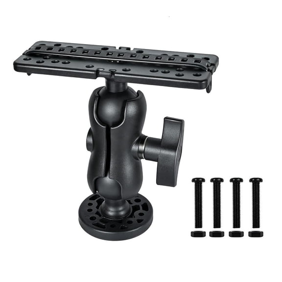 YIEMEEN Fish Finder Mount Base Marine Fish Finder Mount Ball Mount Fish Finder Bracket 360 Degrees Rotation Fish Finder Holder