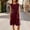 Red, variant on Women Summer Ruffles Short Sleeve Flare A-Line Flowy Business Casual Work Basic Mini Dress with Pockets