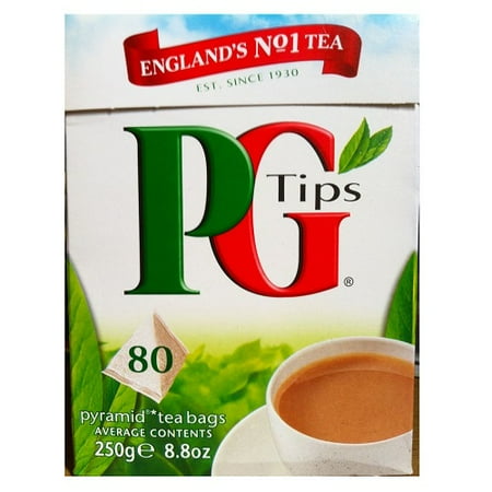 - Pg Tips Pg Tips Tea Bags (Economy Case Pack) 80 Ct Box (Pack of 12)