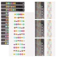 thumbnail image 3 of EeaseCA 8pcs Guitar Fretboard Sticky Signs Guitar Fingerboard Stickers Labels For Guitar Beginner, 3 of 8