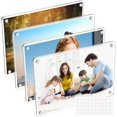 thumbnail image 1 of Acrylic Fridge Magnetic Frame x In Acrylic Photo Picture Frames Double Sided Photo Refrigerator Magnet Picture Frame Clear Picture Display Frame, 1 of 7