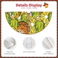 thumbnail image 3 of Defioc Tropical Summer Fruit for Christmas Tree Skirt Snowman Xmas Tree Skirt Farmhouse Christmas Decorations Tree Mat for Holiday Party Decor-30", 3 of 6