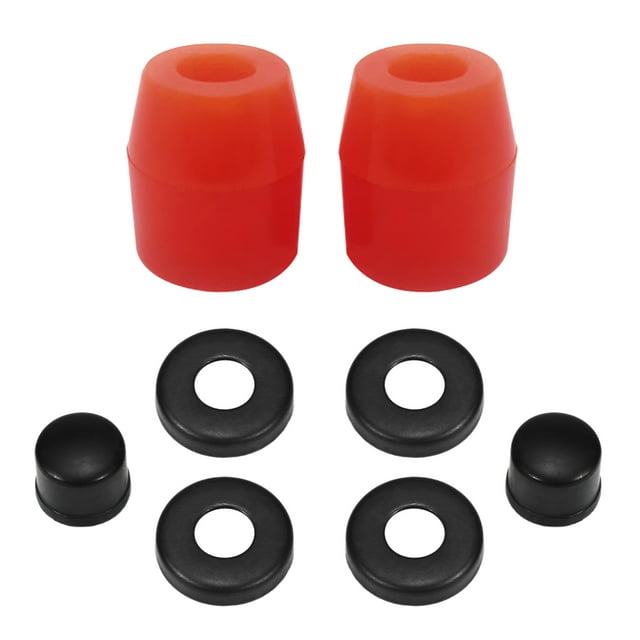 Generic Vibrant PU Shock Absorber Pads for 7-Inch Skateboard Trucks, Longboard, and Cruiser with Multi-Color Options (Red, Blue, Black, etc.)