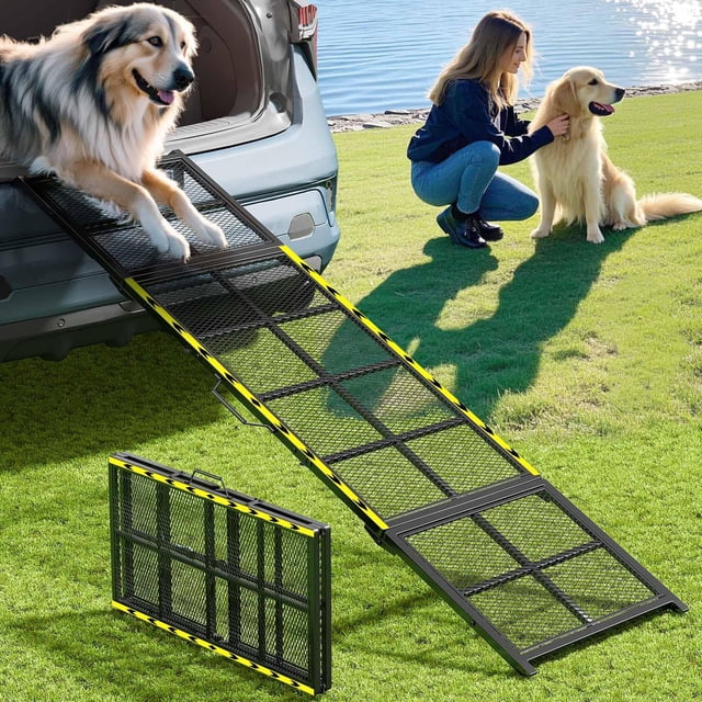 Rampa para perros Linvivon, 74 x 20 cm, portátil para perros grandes