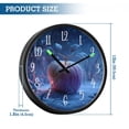 thumbnail image 3 of Voice Controlled Luminous Clock LED Night Light 12 Inch Silent Wall Clock Suitable for Bedroom and Living Room Home Decoration Frozen Apple, 3 of 8