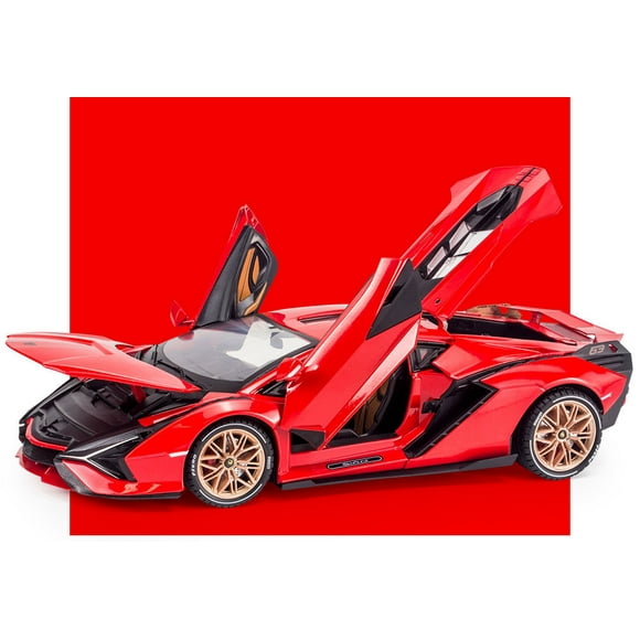 1/18 Lanbor SINA Voiture Jouet de Sport Modèle Alliage Moulages sous Pression Simulation Échelle Voiture Modèle en Métal avec Son Lumière Jouet pour Enfant Souvenir Cadeau