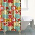 thumbnail image 4 of Pioneer Flower Floral Print Pattern Shower Curtain 72"x72", Bathroom Decorative Shower Curtain Set with 12 Hooks, Waterproof Washable, 4 of 6