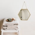 thumbnail image 4 of ifundom Golden Hexagon Wall Mirror for Home Bathroom Decor, Modern Vanity Mirror, Stylish Wall Hanging Decoration, 4 of 6