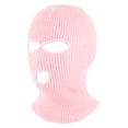 thumbnail image 4 of Xiao Hua Mascarilla de 3 agujeros para clima frío, máscara de esquí de invierno para hombres y mujeres, máscara de circulación térmica (rosa roja), 4 of 5