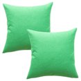 thumbnail image 1 of Funda de almohada de poliéster con estampado de hojas de plantas, impermeable, de doble cara, 2 uds., sin núcleo, 1 of 5
