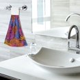 thumbnail image 6 of Haosy 2 Pack Kitchen Wash Cloths with Hanging Loops Absorbent Absorbent Quick Drying Hand Towels, Colorful Palm Leaf, 6 of 7