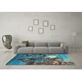 thumbnail image 3 of Ahgly Company Indoor Rectangle Oriental Light Blue Industrial Area Rugs, 7' x 10', 3 of 4