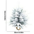 thumbnail image 3 of Cedar Mini Flocked Christmas Tree, PVC Small Tree For Holiday Tabletop Displays, Shelves, Or Mantels, Perfect Christmas Decoration To Add Festive Charm And Seasonal Cheer To Any Room, 3 of 8
