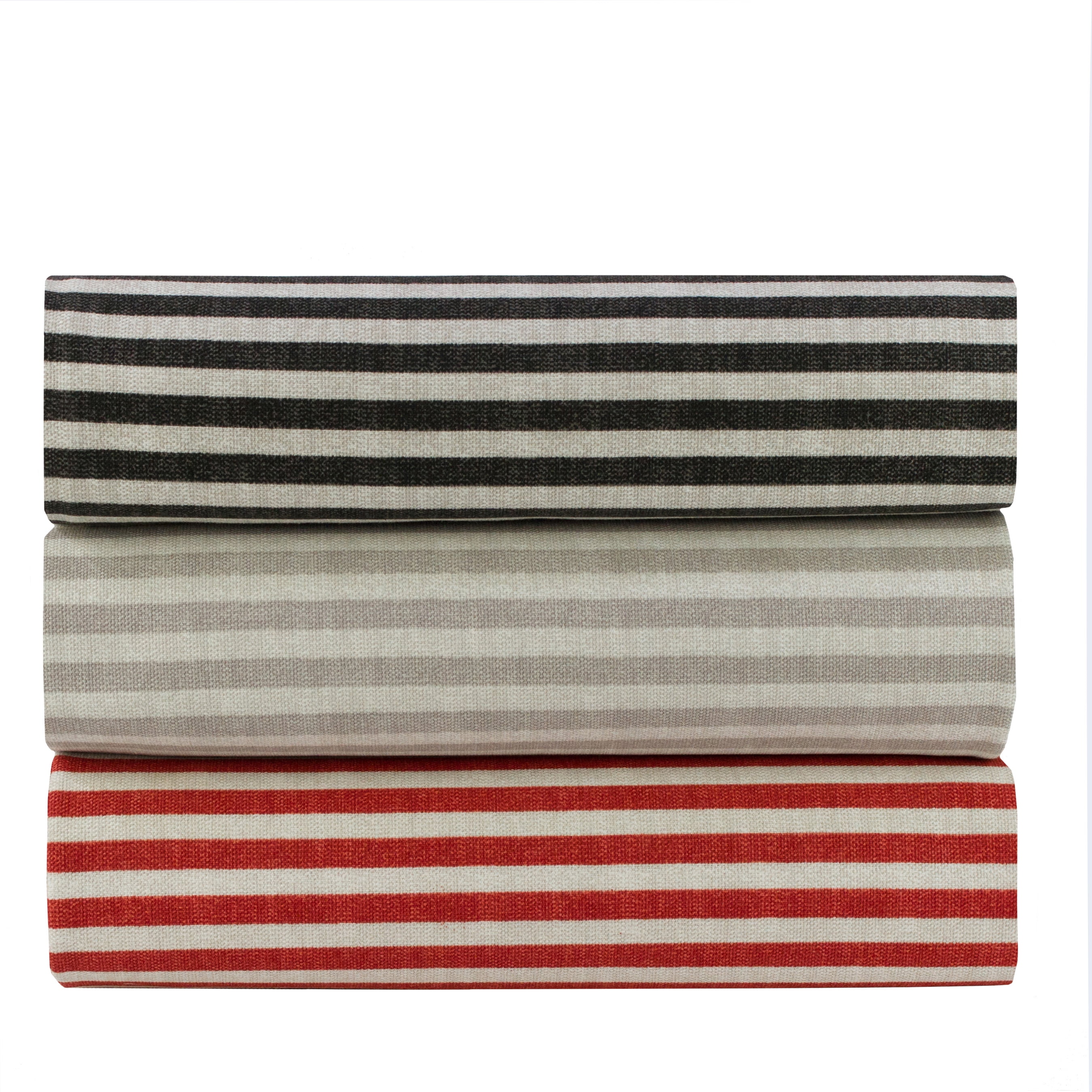 (2 pack) Better Homes & Gardens 100% Cotton Classic Stripe Black, 2 Yard Precut Fabric