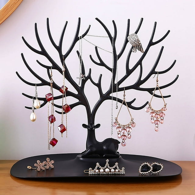 Jewelry Organizer Stand for Earrings Necklaces Rings Display and Storage