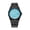 Black shell sky blue, variant on Men's watch with diamond finish, luminous, waterproof, steel band, quartz movement, stylish, light luxury, business, high aesthetic value, men's wristwatch, fashionable men's watch
