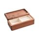 thumbnail image 4 of Organizador de joyas para mujer, bandeja para anillos y baratijas. Color madera oscura, 4 of 9