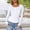 510_White, variant on Womens Tops Pure Cotton Long Sleeve Casual Versatile Basic Trendy Tops