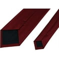 thumbnail image 4 of ORUYROP Cravates pour Hommes Couleur Unie Formelle Noire, 4 of 5