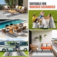 thumbnail image 3 of Gray Vertical Stripes Outdoor Rug 4x6 Ft, Non Slip Washable Area Rug, Retro Simple Neutral Abstract Lines Patio Rugs Carpet Runner, Large Floor Mat for Indoor/Outdoor Deck Porch Camping, 3 of 8