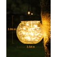 thumbnail image 3 of Guirnalda de luces solares PARTPHONER, paquete de 12 unidades, impermeables, color blanco cálido, 3 of 9