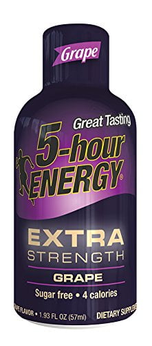 5 Hour Energy Drink Shot, Extra Strength Grape, 12 Count