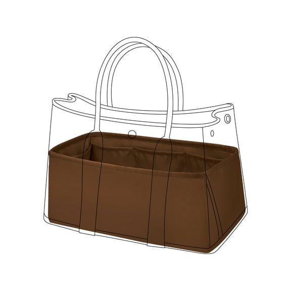 DGAZ Silky Purse Organizer Insert Fits GardenParty Bags, Luxury Handbag & Tote Organizer, Simplicity bag organizer(Gold,GP23)