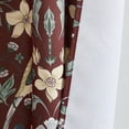 thumbnail image 5 of THD Florencia Floral & Birds Patterned Window Back Tab Rod Pocket Curtains Bedroom - Light Blocking Darkening Window Panels, Set of 2, 5 of 8