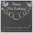 thumbnail image 3 of Anavia 70th Birthday Gift for Mom, 70 Year Old Birthday Gift for 70th Woman Friend -[7 Flat Circles, No Custom], 3 of 6