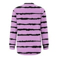 thumbnail image 2 of yillto Womens Striped Sweatshirt Pockets Fashion Long Sleeve Fall Trendy Tops Casual Pullover Shirts, 2 of 4