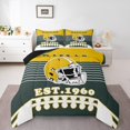 thumbnail image 2 of Erosebridal Football Bedding Sets Twin with Comforter, Teens Room Decor, Dark Green 2 Pieces, Dallas, 2 of 6