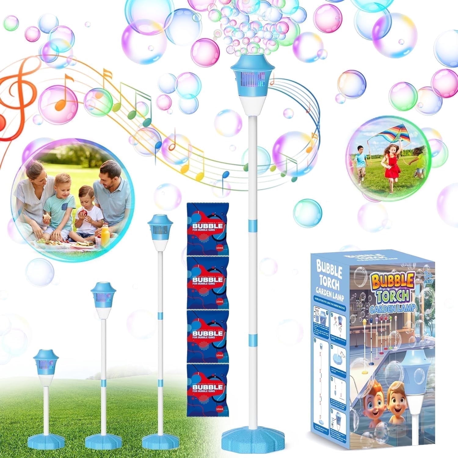 Beautysureup Bubble Machine with LED Light