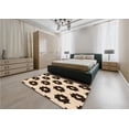 thumbnail image 5 of Ahgly Company Machine Washable Indoor Square Transitional Deep Peach Orange Area Rugs, 5' Square, 5 of 7