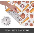 thumbnail image 3 of Front Door Mat Cartoon Baseball Glove Bedroom Entryway Rug Non-Slip Washable Indoor Carpet Doormat Decorative Low Profile Area Rug for Home Living Room Bedroom Laundry Floor Decor, 24 x 16 Inch, 3 of 7
