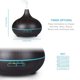 thumbnail image 1 of Difusor de aceite esencial de humidificador de aire de 400 ml Luces LED de 7 colores, 1 of 7