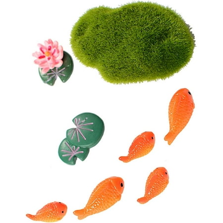 

8 Pack Strong Refrigerator Magnets 3D Lotus Pond Carp Fridge Magnets Cute Magnets Decorative Office Kitchen Whiteboard Locker