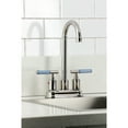 thumbnail image 4 of Kingston Brass KB8496KPS Verona Double-Handle 4" Centerset Bar Faucet, Polished Nickel, 4 of 6