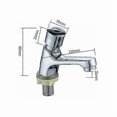 thumbnail image 5 of Chrome Faucet with Self-Closing Mechanism Time Delay Water-Saving Basin Sink Suitable for Kitchen and Bathroom Silver Finish_Perfect Gift, 5 of 5