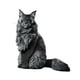 thumbnail image 5 of Figura de gato de Maine, adorno de césped, centro de mesa realista, estatua de resina de animal Estilo B, 5 of 9
